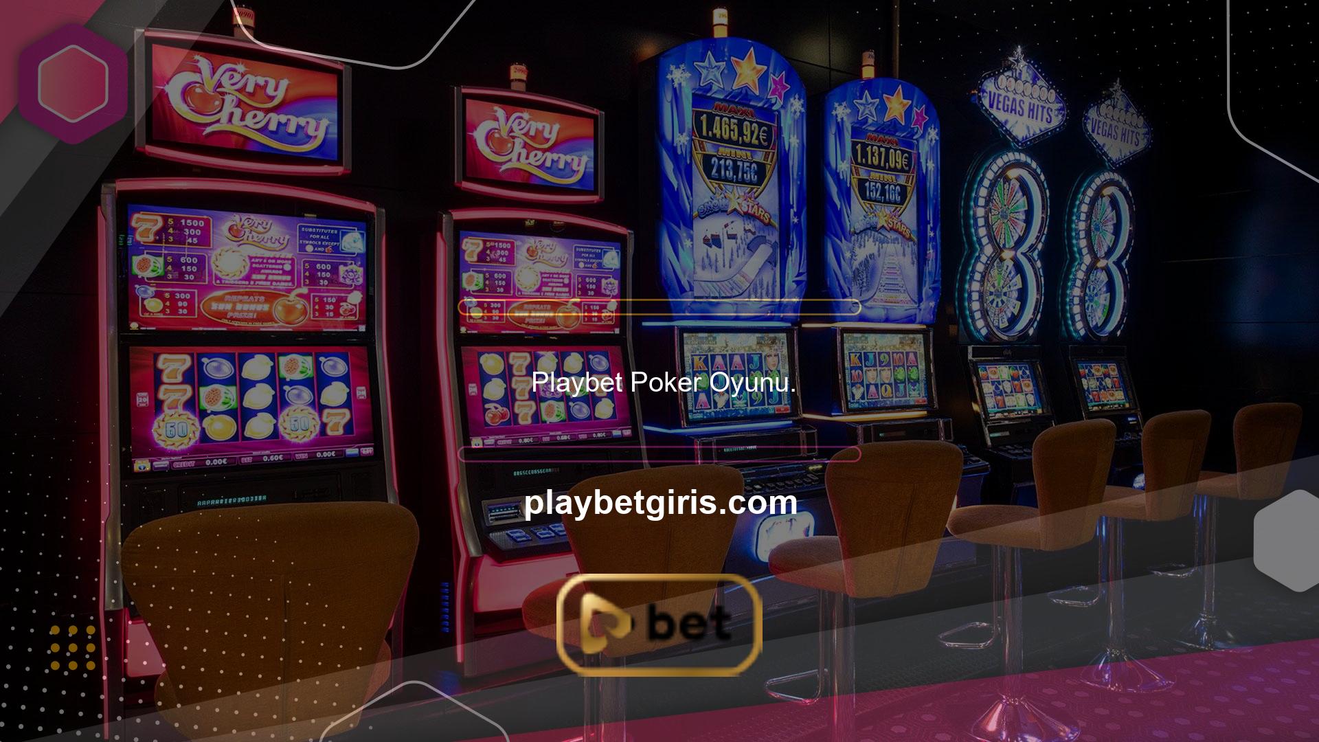 Playbet Web Sitesi Yönetimi, Playbet Live Casino sitesinde poker oyunlarını seven üyeler için 30 farklı oyun masası ve video poker alternatifleri sunarken, Casino Hold'em poker altyazı başlığı altında diğer oyunlar sergiliyor